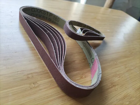 Small Aluminum Oxide Grinder Belt Abrasive Grinding Belts Tape Sand Belt for Metal 