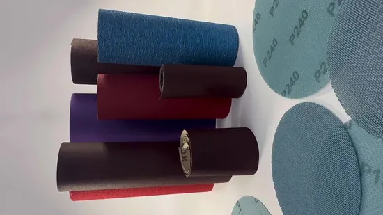 Cintas de lixa abrasivas de carboneto de silício personalizadas, sem fim, para polimento de madeira, aço inoxidável, superfícies metálicas e remoção de ferrugem